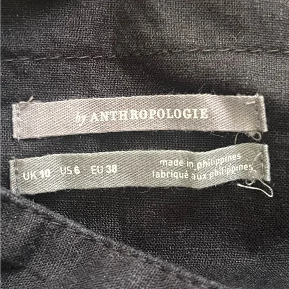 Anthropologie Black Maxi Halter Dress Size 6 - Picture 8 of 16